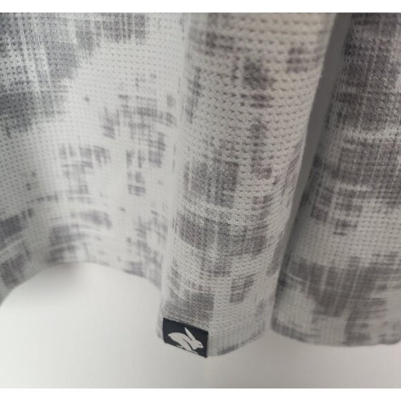 Rabbit Men's Sz. L Long Sleeve Henley Shirt In Grey - Picture 6 of 6